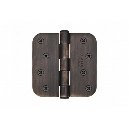 Patioplus 4 x 4 in., 0.625 in. Radius Steel Residential Duty Hinges, Oil Rubbed Bronze, Set of 2 PA1634247